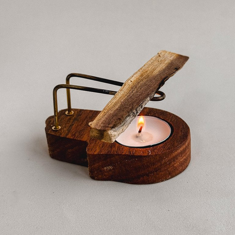 Incensário de Palo Santo Hamsá