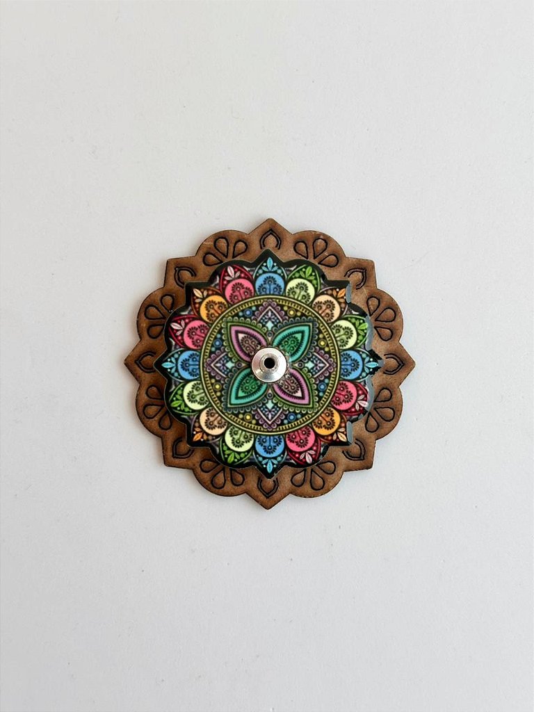 Incensário Mandala Colorida - Variações Disponíveis