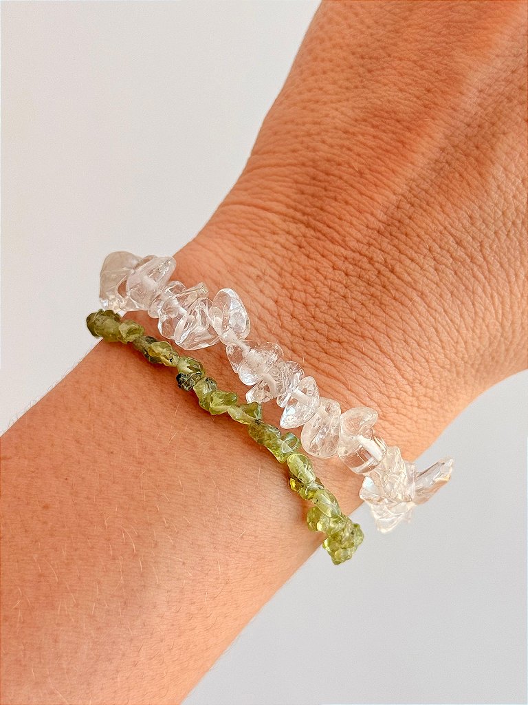 Conjunto Transformações e Mudanças - Peridoto, Serpentinita, Quartzo Cristal e Calcita Ótica