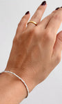 Pulseira de Howlita 2mm Multifacetada - Paciência, Ansiedade, Equilíbrio de Emoções e Paz
