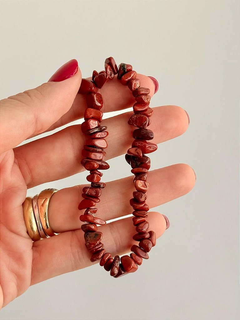Conjunto Força e Coragem - Jaspe Vermelho, Olho de Tigre e Calcita Amarela