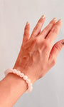 Pulseira de Quartzo Rosa Redonda 8mm - Amor, Perdão e Gratidão