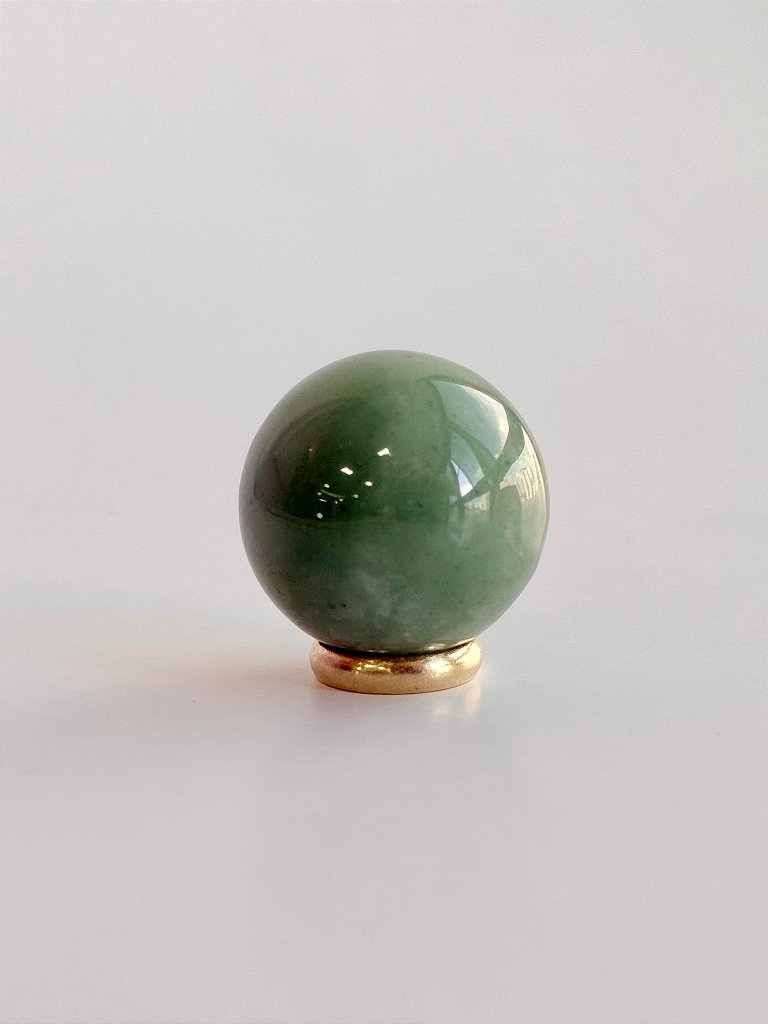 Esfera de Quartzo Verde Mini - Saúde, Equilíbrio Emocional, Bem Estar
