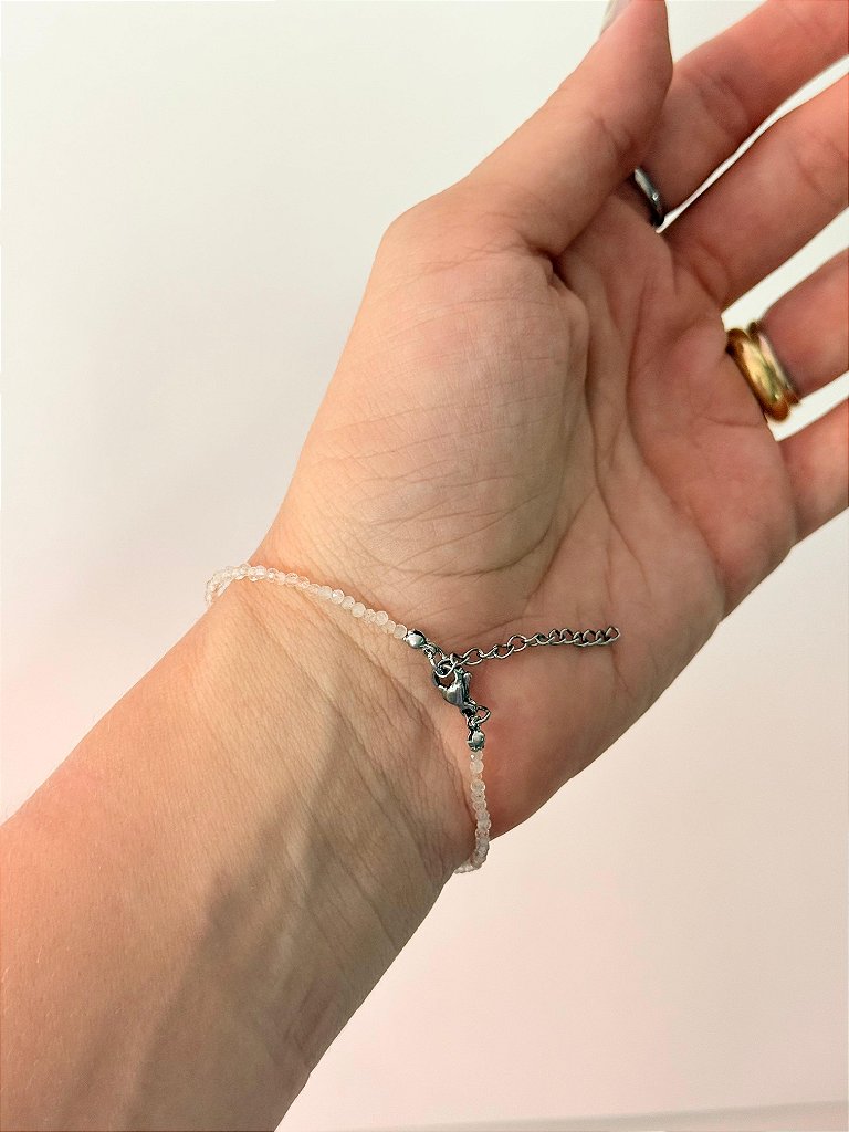 Pulseira de Citrino 2mm Multifacetada - Autoestima, Alegria e Prosperidade