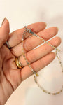 Colar de Quartzo Rutilado 2mm Multifacetado - Cura do Passado; Manifestação; Amplificador; Viagens Astrais