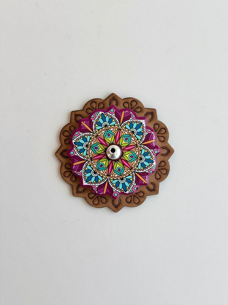 Incensário Mandala Colorida - Variações Disponíveis