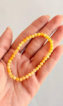 Pulseira de Calcita Amarela Redonda 4mm - Movimento, Realizações, Alegria e Entusiasmo