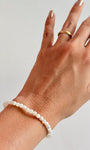 Pulseira de Madre Pérola Redonda 4mm - Amor Incondicional, Riqueza, Beleza, Proteção e Pensamentos de Paz