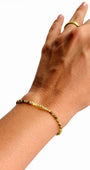 Pulseira de Peridoto 2mm Multifacetada - Transformação; Mudanças Drásticas; Destino; Libera Tensões