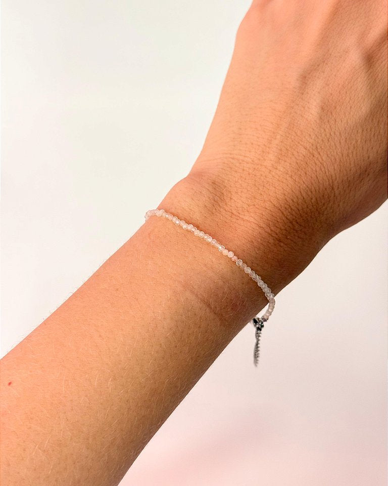 Pulseira de Citrino 2mm Multifacetada - Autoestima, Alegria e Prosperidade
