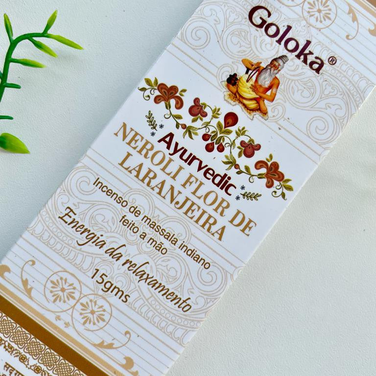 Incenso Goloka - Ayurvedic Flor de Laranjeira