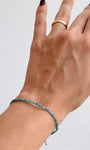 Pulseira de Apatita 2mm Multifacetada - Melhora Timidez, Irritabilidade e Exaustão Emocional; Auxilia com Hiperatividade e Autismo
