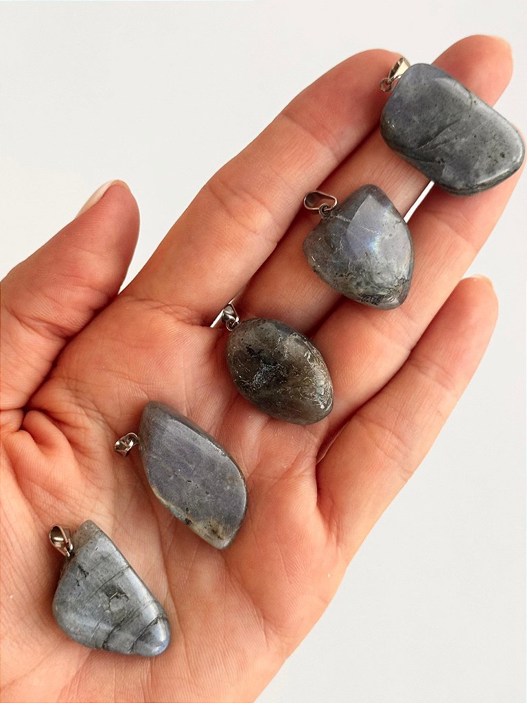 Pingente de Labradorita Qualidade Especial - Pedra da Magia; Quem é você; Conexão Espiritual