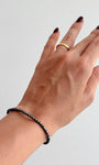 Pulseira de Hematita 3mm Multifacetada - Proteção, Disciplina, Afasta Vícios e Melhora Hábitos