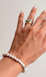 Pulseira de Howlita Redonda 6mm - Paz, Paciência e Equilíbrio de Emoções