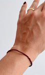 Pulseira de Jaspe Vermelho 2mm Multifacetada - Coragem, Atitude, Vitalidade e Saúde