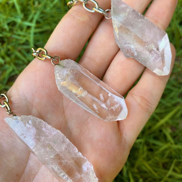 Chaveiro de Ponta Bruta de Cristal - Purificação