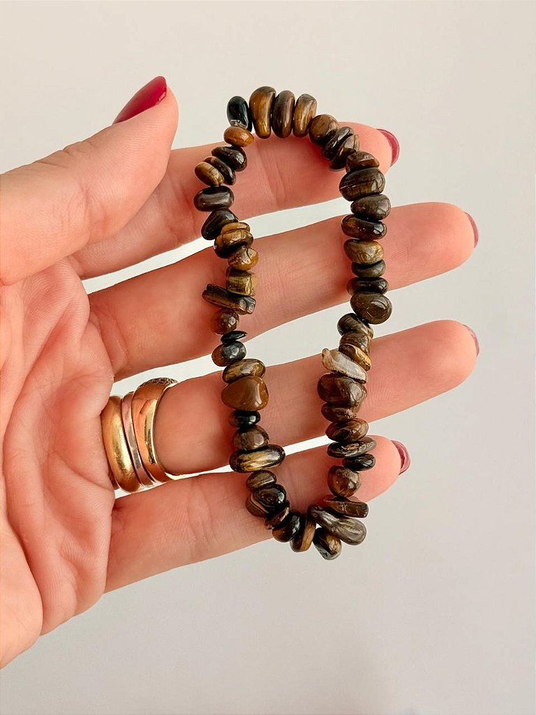 Conjunto Força e Coragem - Jaspe Vermelho, Olho de Tigre e Calcita Amarela