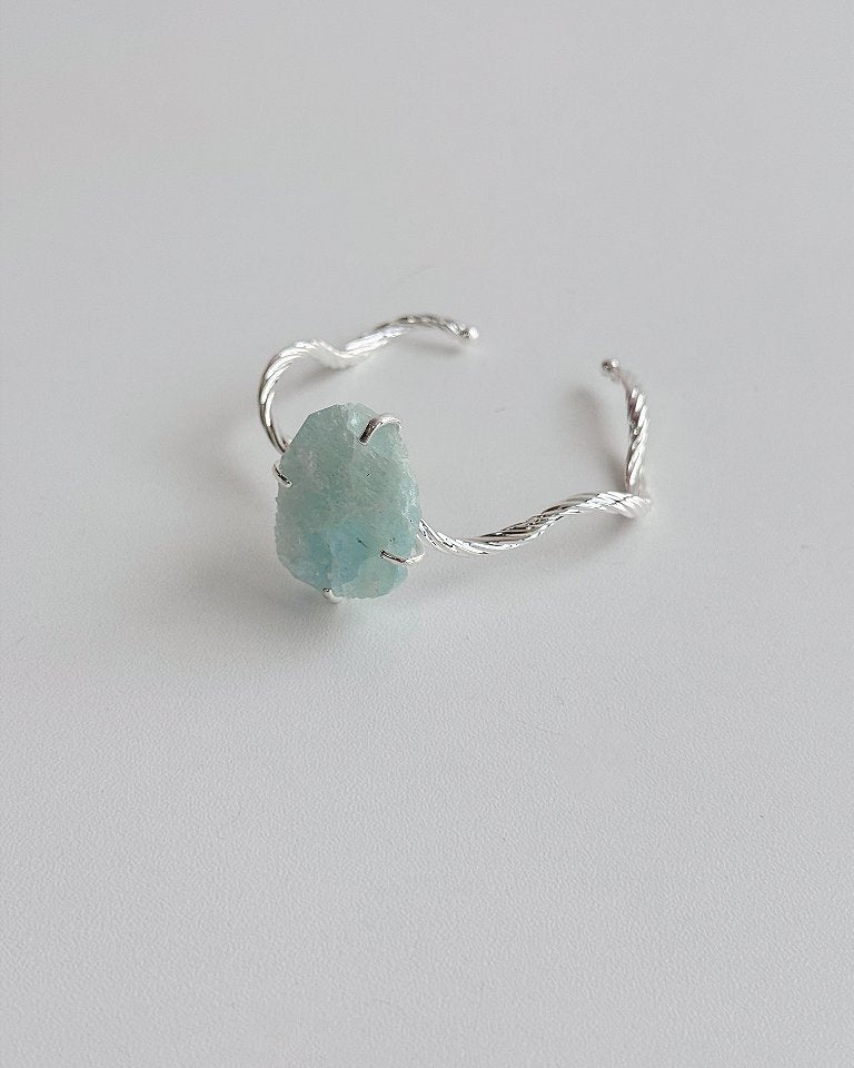 Bracelete Fada de Água Marinha - Pedra da Ansiedade, Desfaz Confusões, Protege os Pensamentos