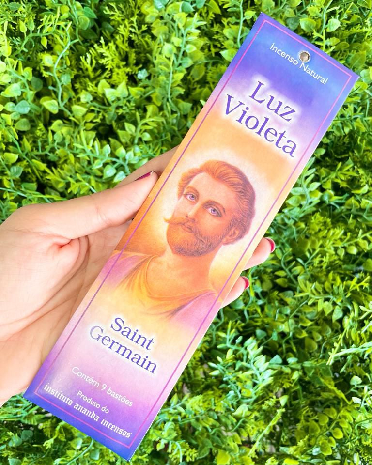 Incenso Ananda Saint Germain  - Luz Violeta - Paz, Libertação e Elevação Espiritual