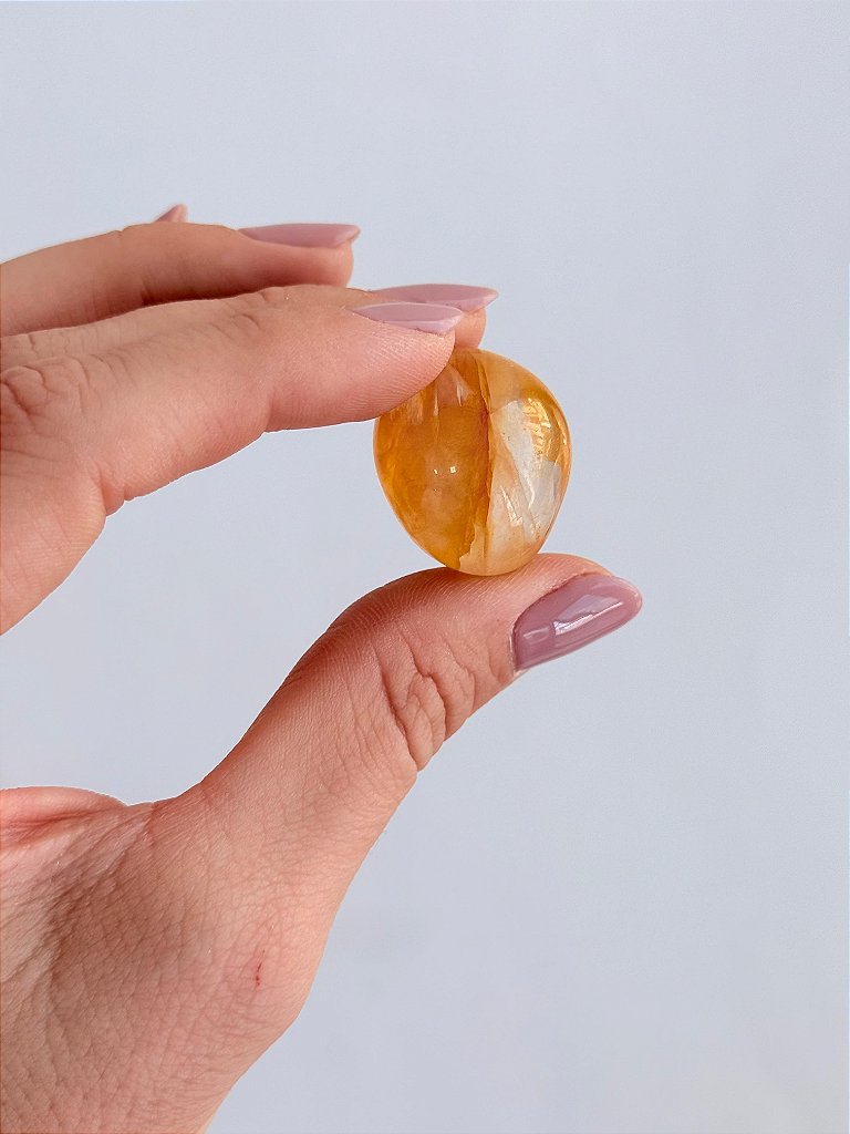 Quartzo Hematoide Amarelo - Vitalidade; Autenticidade; Dúvidas e Inseguranças; Ancoramento