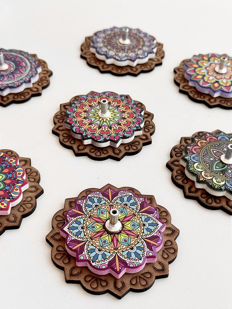 Incensário Mandala Colorida - Variações Disponíveis