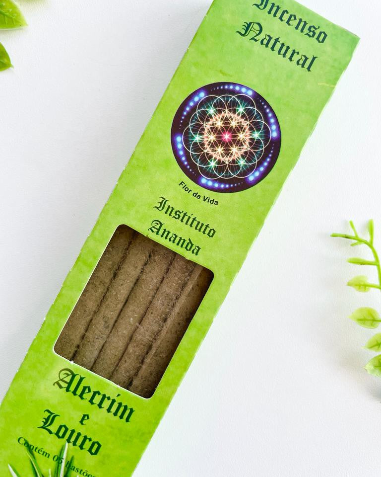 Incenso Ananda - Alecrim e Louro - Limpeza Masala