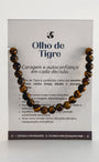 Pulseira de Olho de Tigre 6mm Regulável - Contra Inveja e Olhado; Autoconfiança; Coragem e Determinação