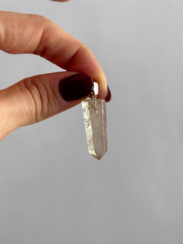 Pingente Ponta de Citrino Natural - Autoestima, Alegria e Prosperidade