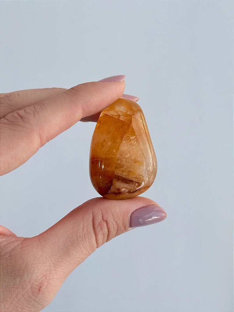 Quartzo Hematoide Amarelo - Vitalidade; Autenticidade; Dúvidas e Inseguranças; Ancoramento