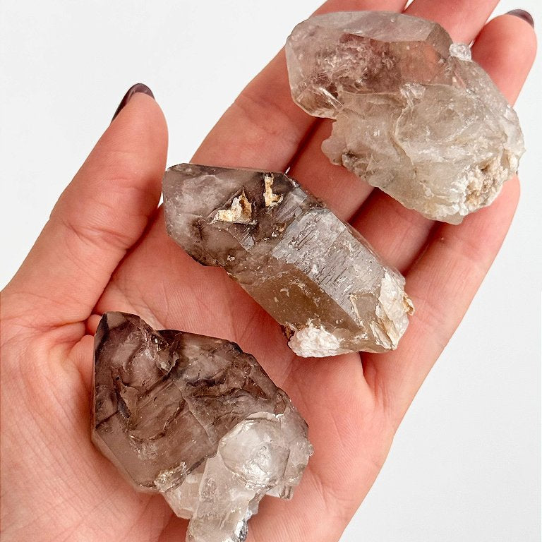 Cristal Elestial com Inclusão de Mica - Cristal Mestre - Desapego, Desobsessão, Autoconhecimento, Mudanças e Medos