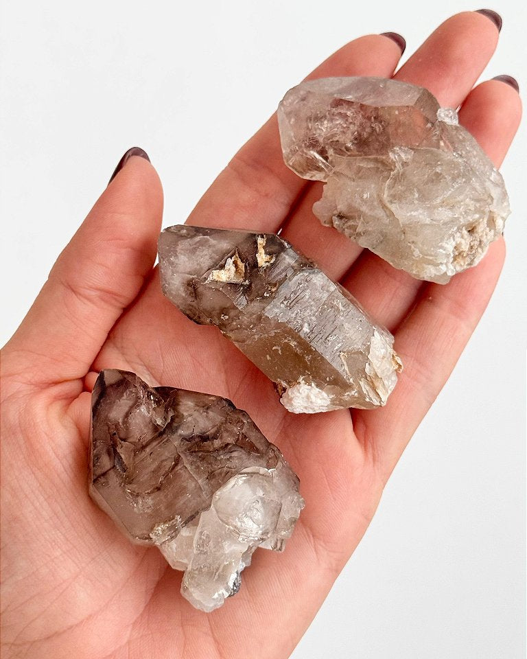 Cristal Elestial com Inclusão de Mica - Cristal Mestre - Desapego, Desobsessão, Autoconhecimento, Mudanças e Medos