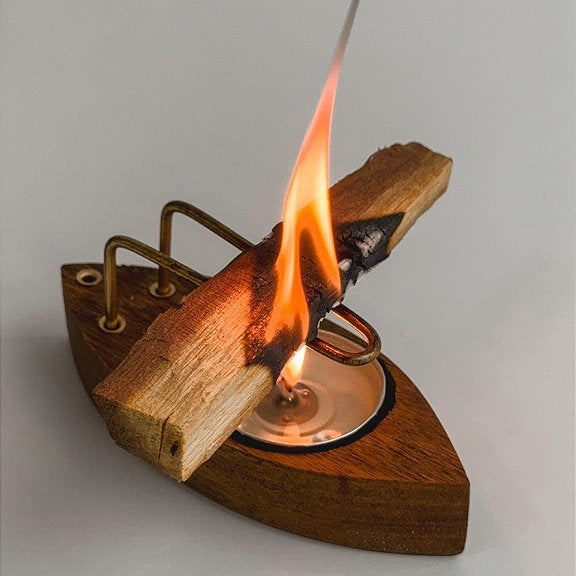 Incensário de Palo Santo Canoa