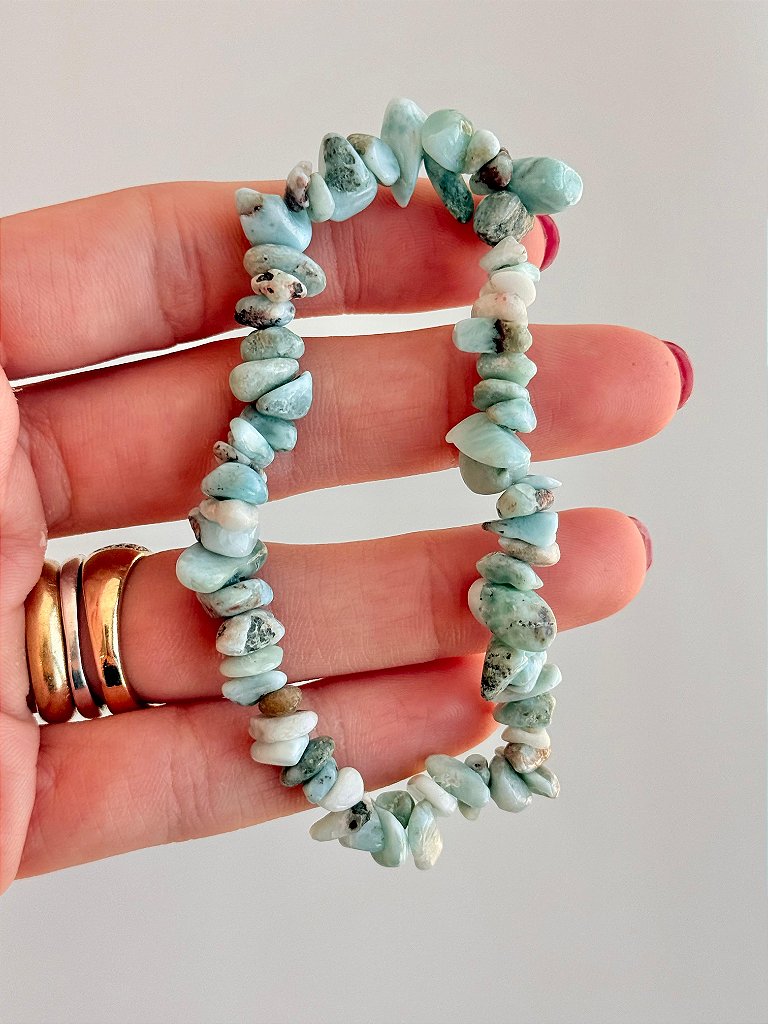 Conjunto Ansiedade, Medo e Agonia - Água Marinha, Larimar e Ametista Lilás