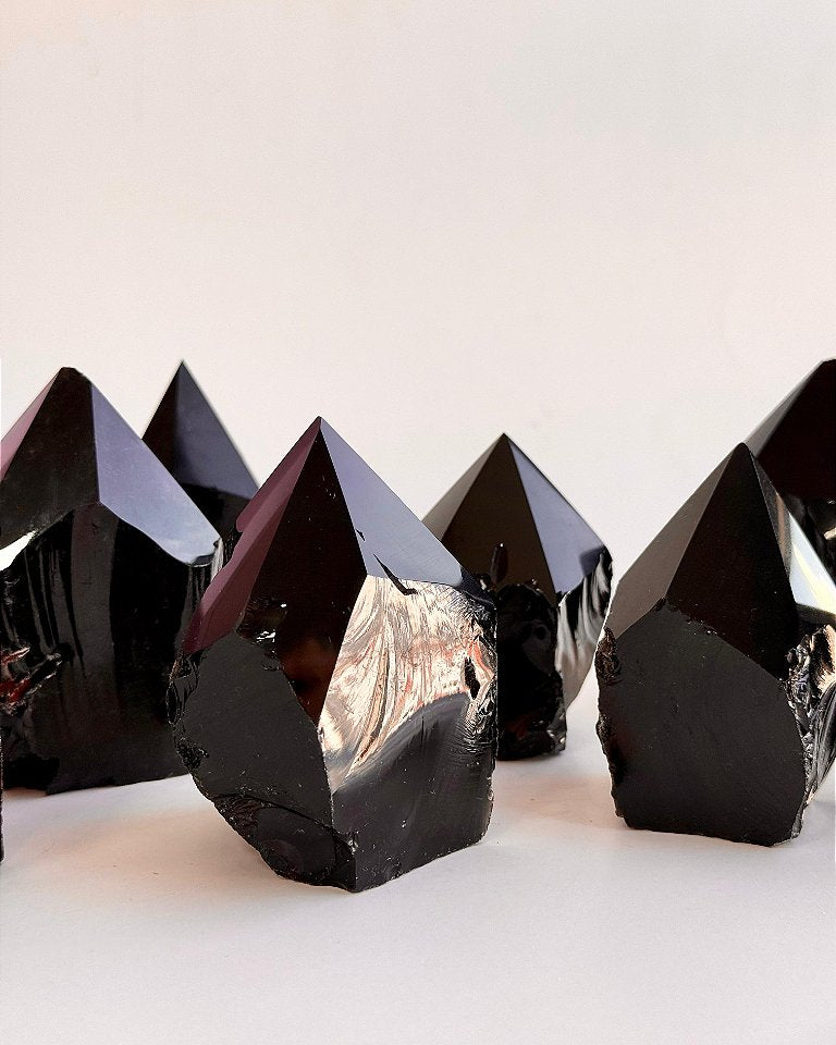 Ponta Geradora de Obsidiana - Proteção e Consciência