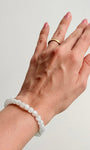 Pulseira de Selenita Redonda 6mm - Limpeza Energética; Paz de Espírito; Cansaço Mental e Dores