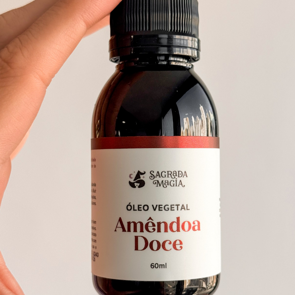 Óleo Vegetal Carreador de Amêndoa Doce - Diluição de Óleos Essenciais, Hidratação e Nutrição da Pele