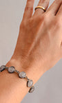Pulseira Espelho Mágico de Quartzo Rosa em Aço Inox - Pedra do Amor - Cura do Coração, Amor Próprio, Perdão e Gratidão