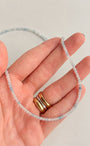 Colar de Água Marinha 2mm Multifacetado - Antiestresse, Adaptação a Mudanças, Melhora os Estudos