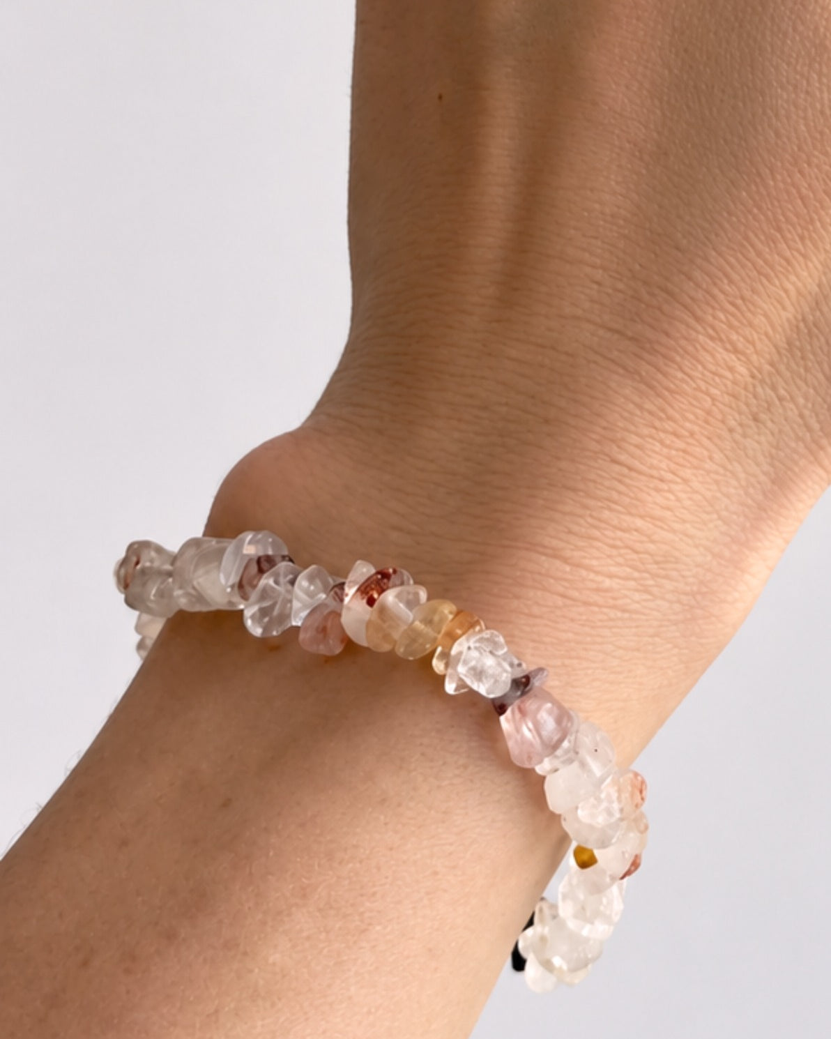 Pulseira de Quartzo Hematoide - Vitalidade; Autenticidade; Dúvidas e Inseguranças; Ancoramento