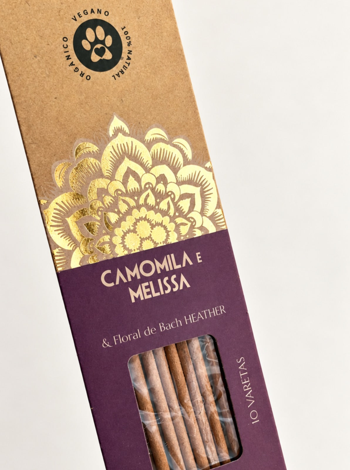 Incenso Natural Cia de Aroma - Camomila e Melissa - Calma e Equilíbrio