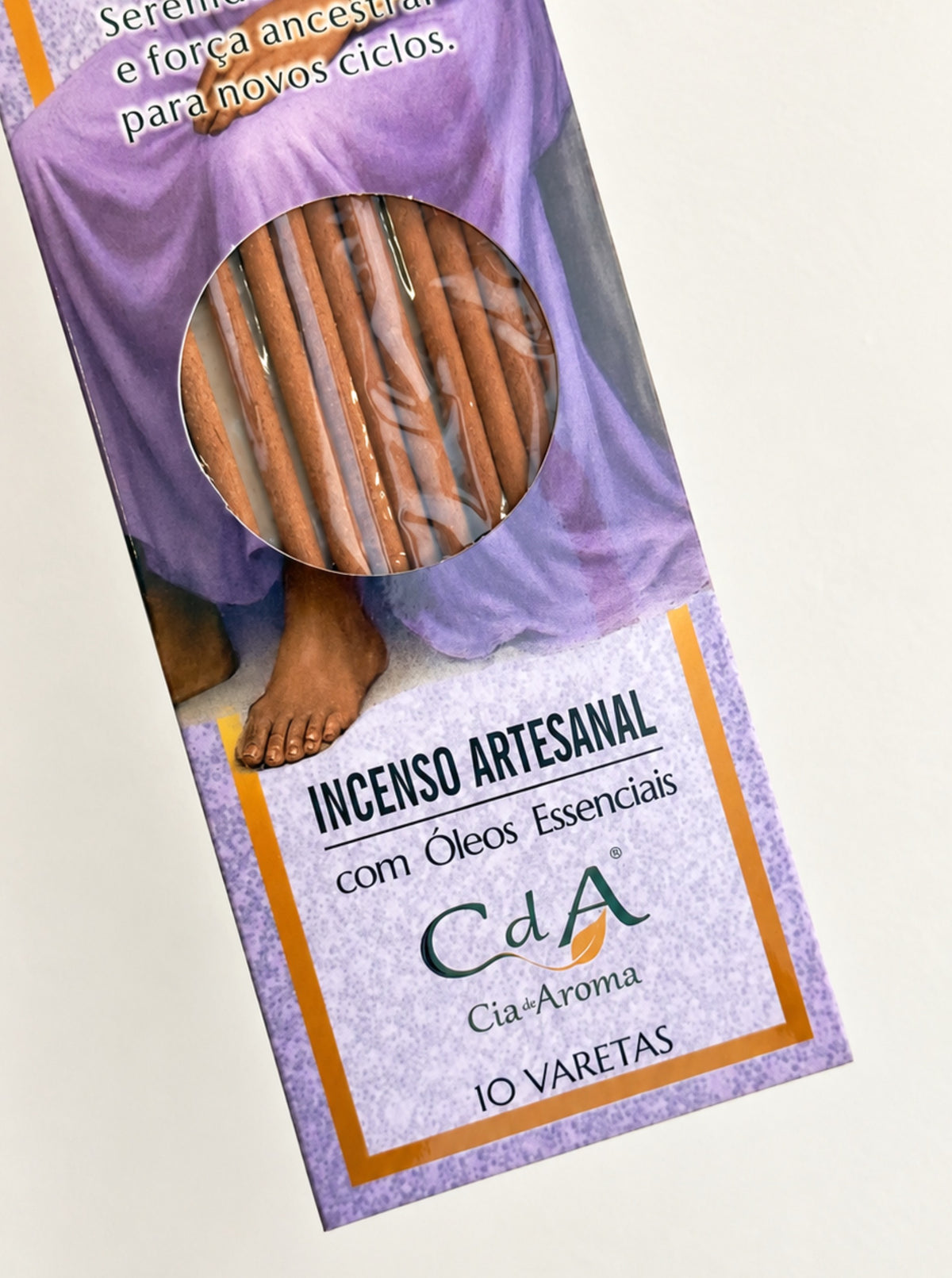 Incenso Natural Cia de Aroma Orixás - Nanã - Sabedoria, Serenidade, Cura e Renovação - Sálvia Branca, Patchouly e Benjoim