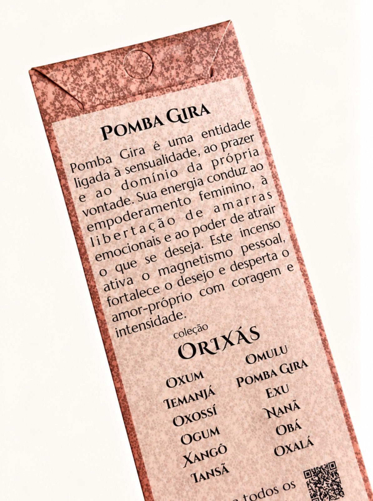 Incenso Natural Cia de Aroma Orixás - Pombagira - Magnetismo, Autoconfiança e Poder de Atração - Rosas Vermelhas, Mel e Canela