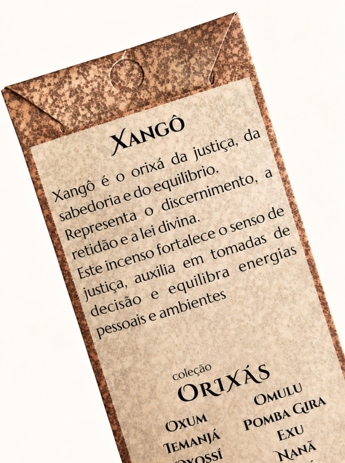 Incenso Natural Cia de Aroma Orixás - Xangô - Justiça, Força e Firmeza nas Decisões - Sândalo, Mirra e Patchouly