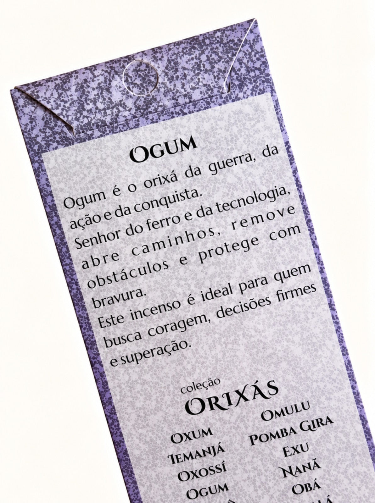 Incenso Natural Cia de Aroma Orixás - Ogum - Determinação, Força e Proteção - Arruda, Cravo e Canela