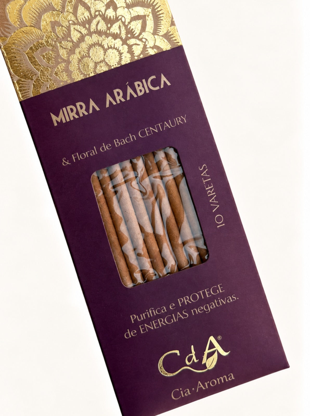 Incenso Natural Cia de Aroma - Mirra - Purificação e Proteção