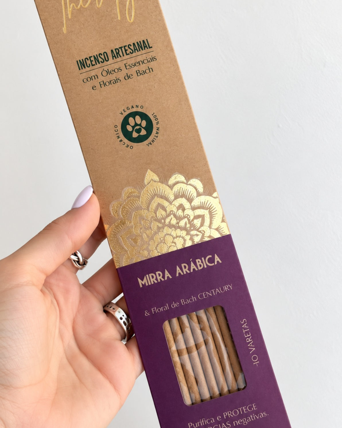 Incenso Natural Cia de Aroma - Mirra - Purificação e Proteção