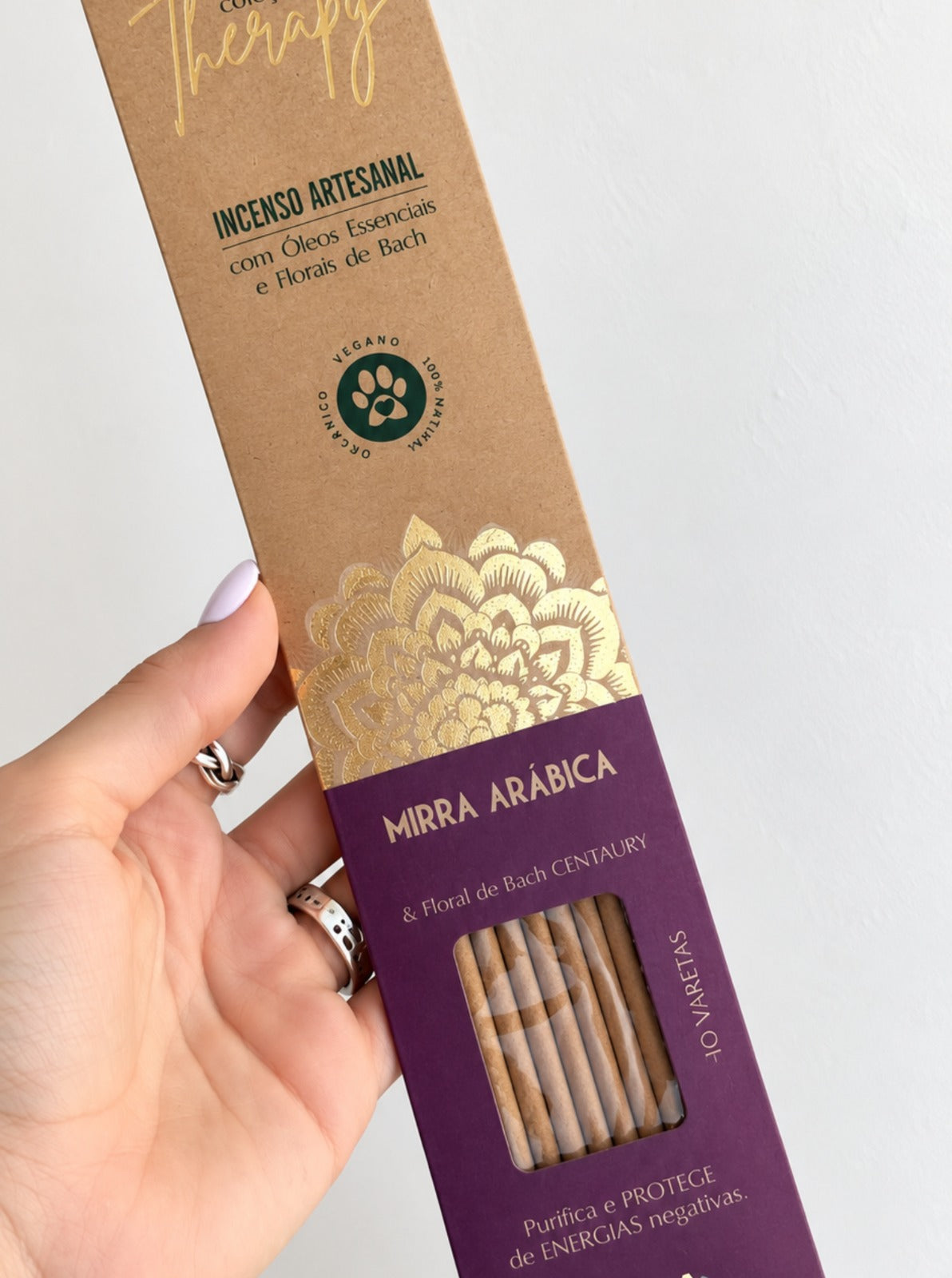 Incenso Natural Cia de Aroma - Mirra - Purificação e Proteção