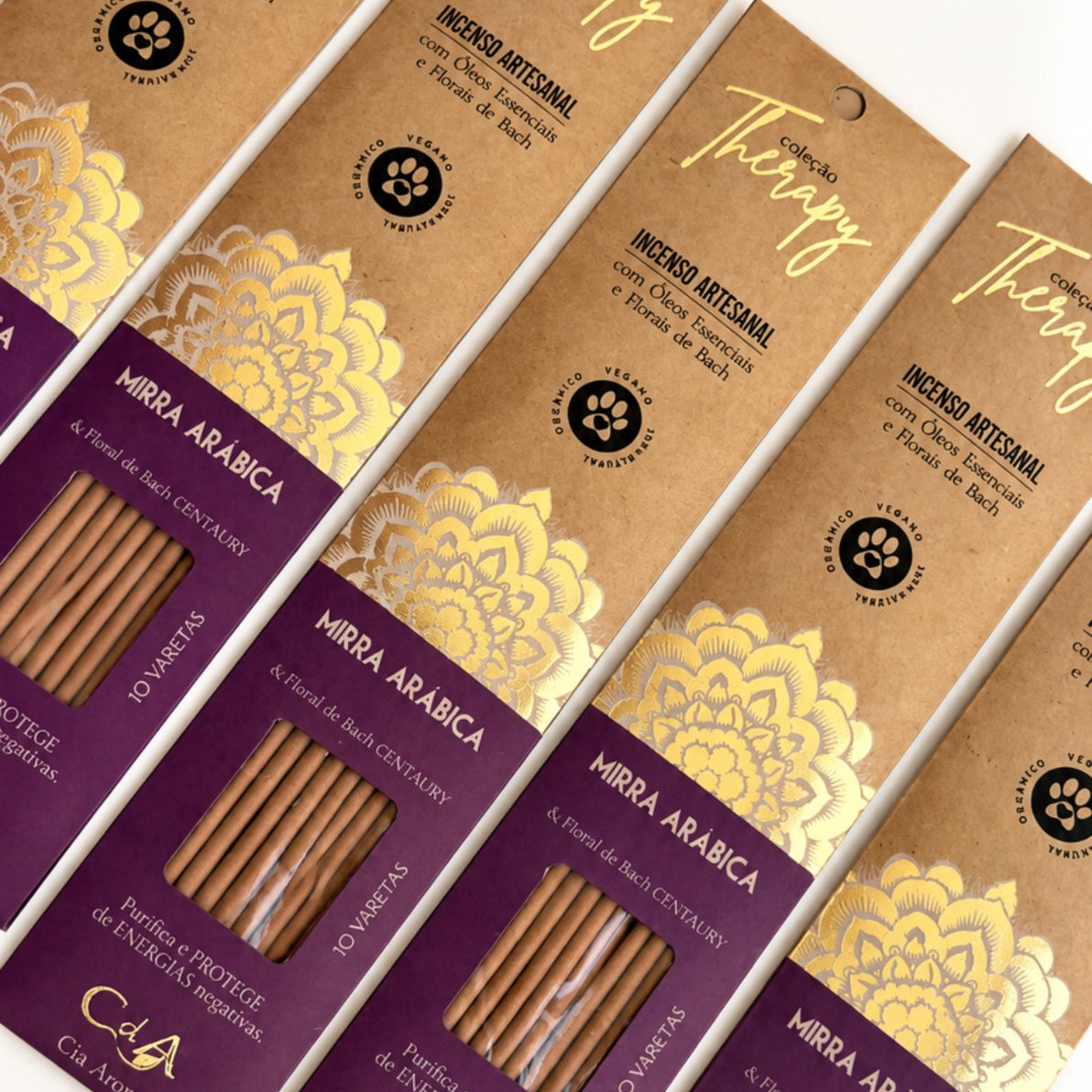 Incenso Natural Cia de Aroma - Mirra - Purificação e Proteção