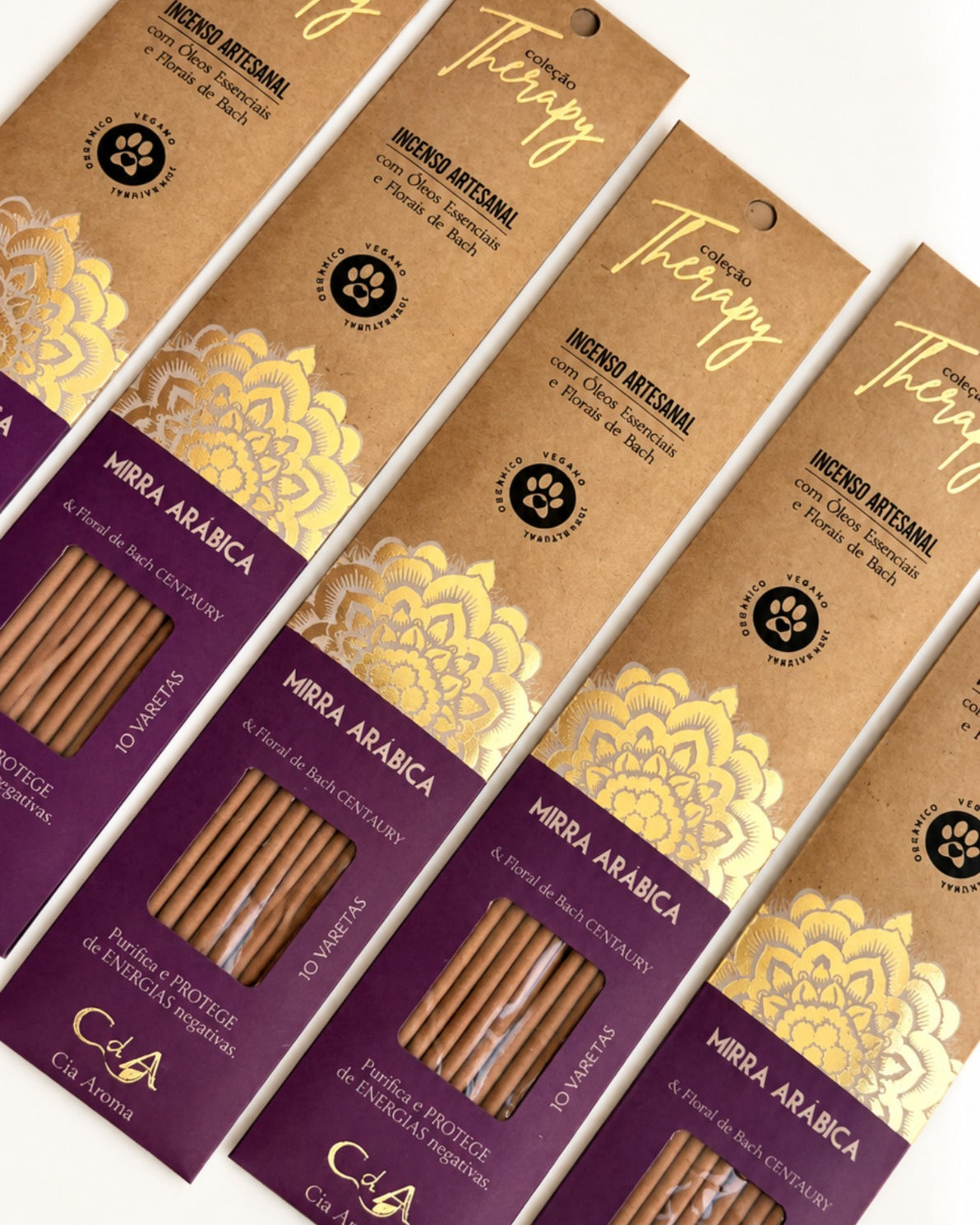 Incenso Natural Cia de Aroma - Mirra - Purificação e Proteção